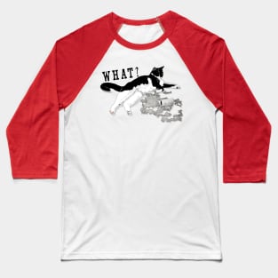 Cute Tuxedo Cat I haz attitude I rip toilet paper  Copyright TeAnne Baseball T-Shirt